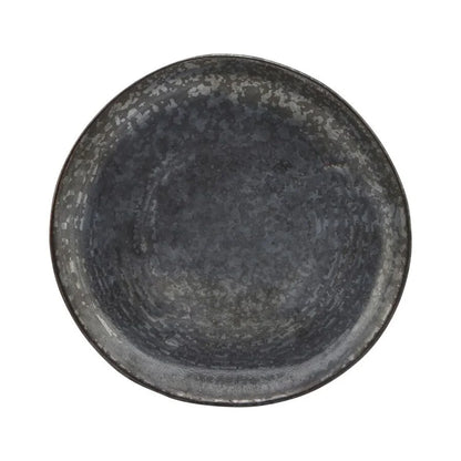 House Doctor - Cake plate, Pion, Black/Brown - H: 2.5 cm, DIA: 16.5 cm