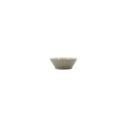 Bowl, HDPleat, gray/brown