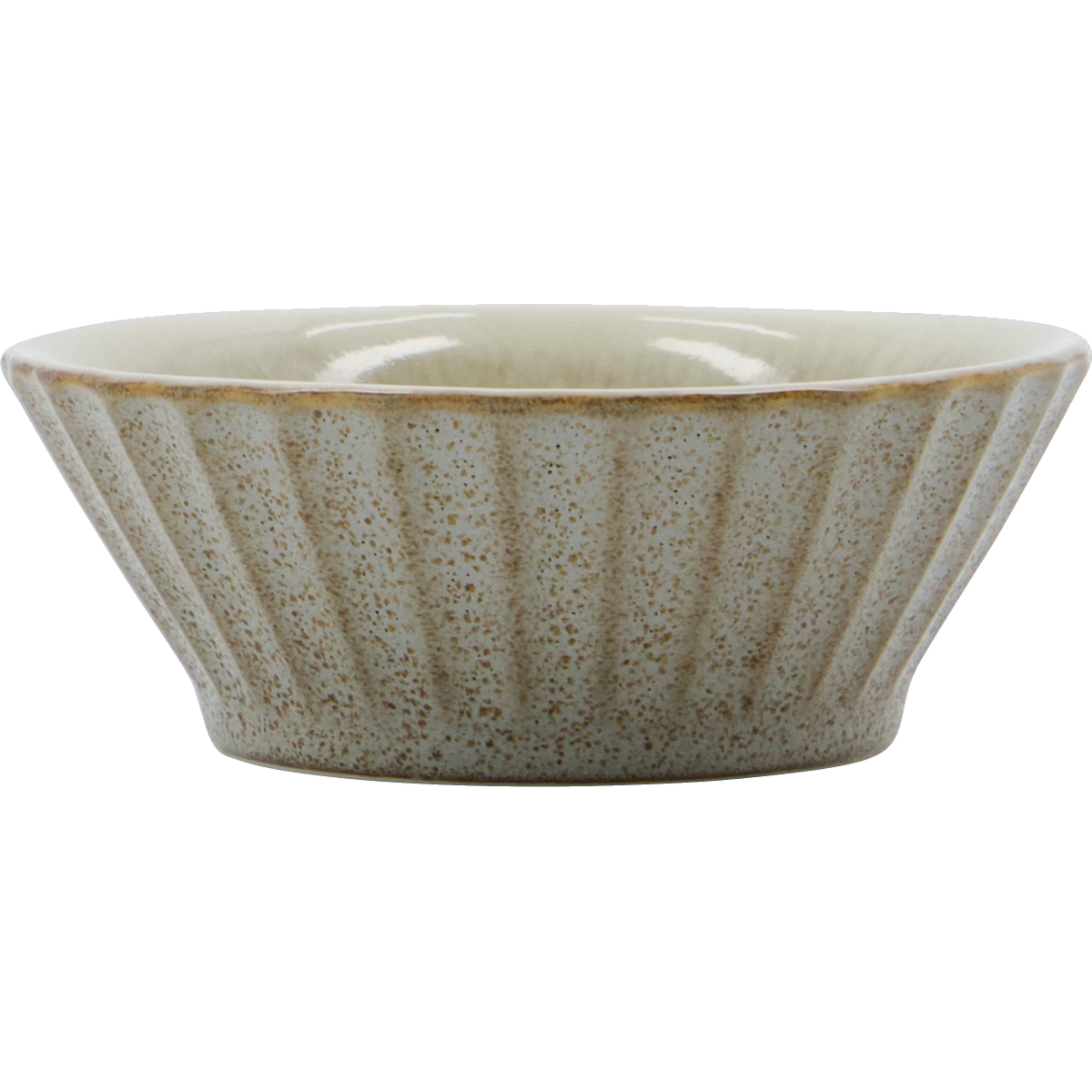 Bowl, HDPleat, gray/brown