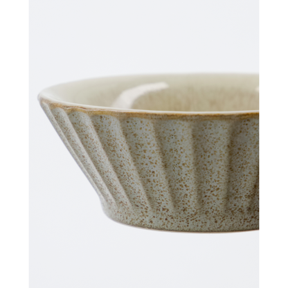 Bowl, HDPleat, gray/brown