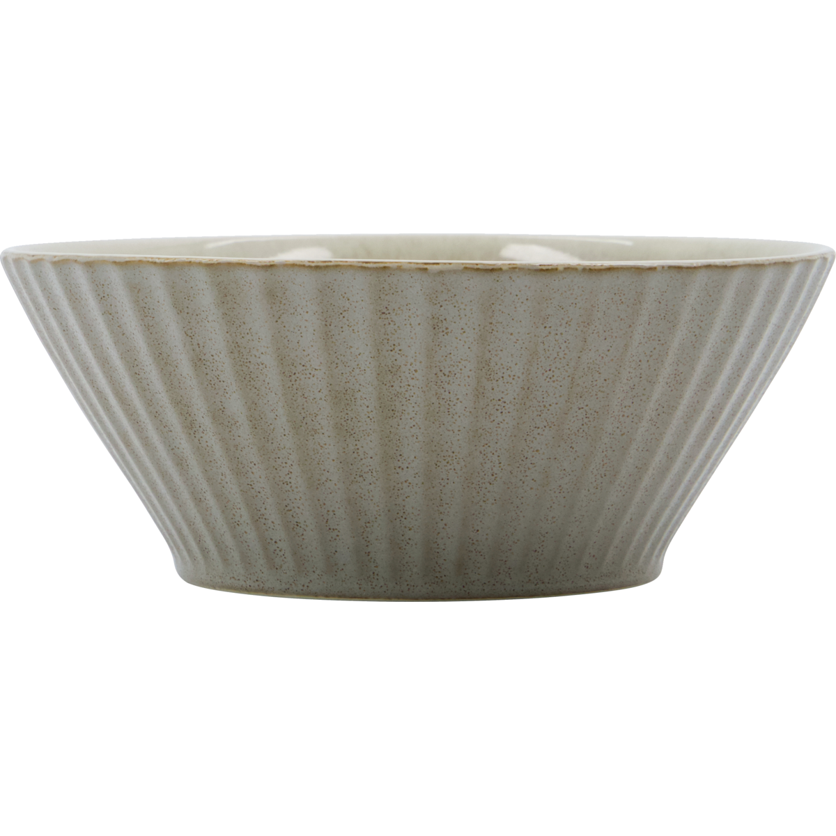 Bowl, HDPleat, gray/brown