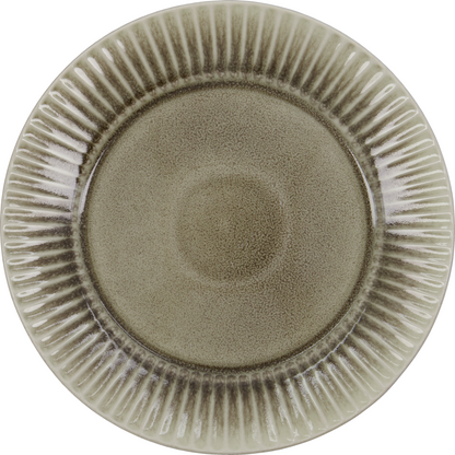 Dinner plate, HDPleat, gray/brown