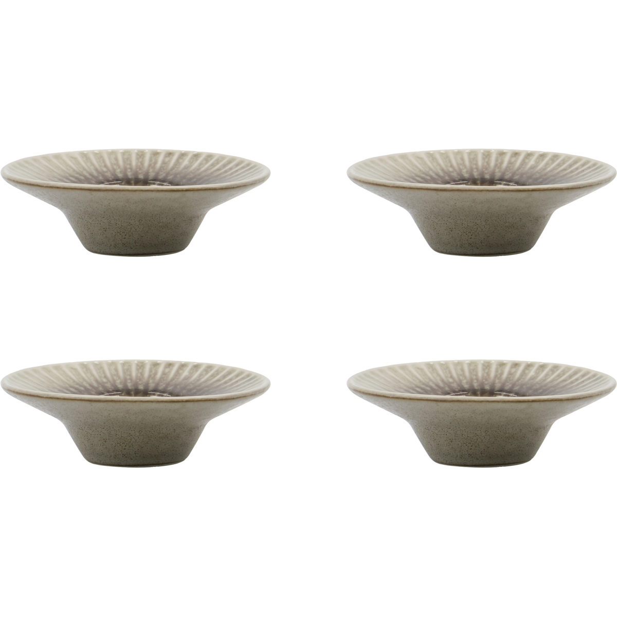 Egg cup, hdpleat, gray/brown