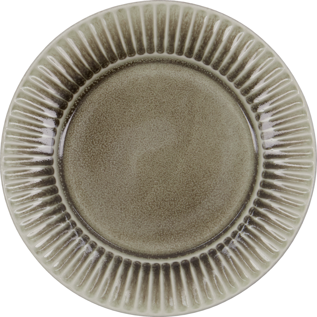 Lunch/cake plate, HDPleat, gray/brown