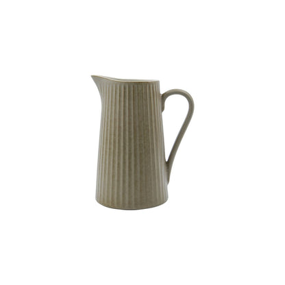 Pitcher, hdpleat, gray/brown