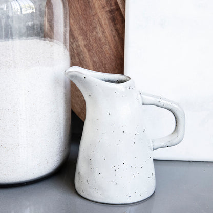 Pitcher, rustic, gray/blue