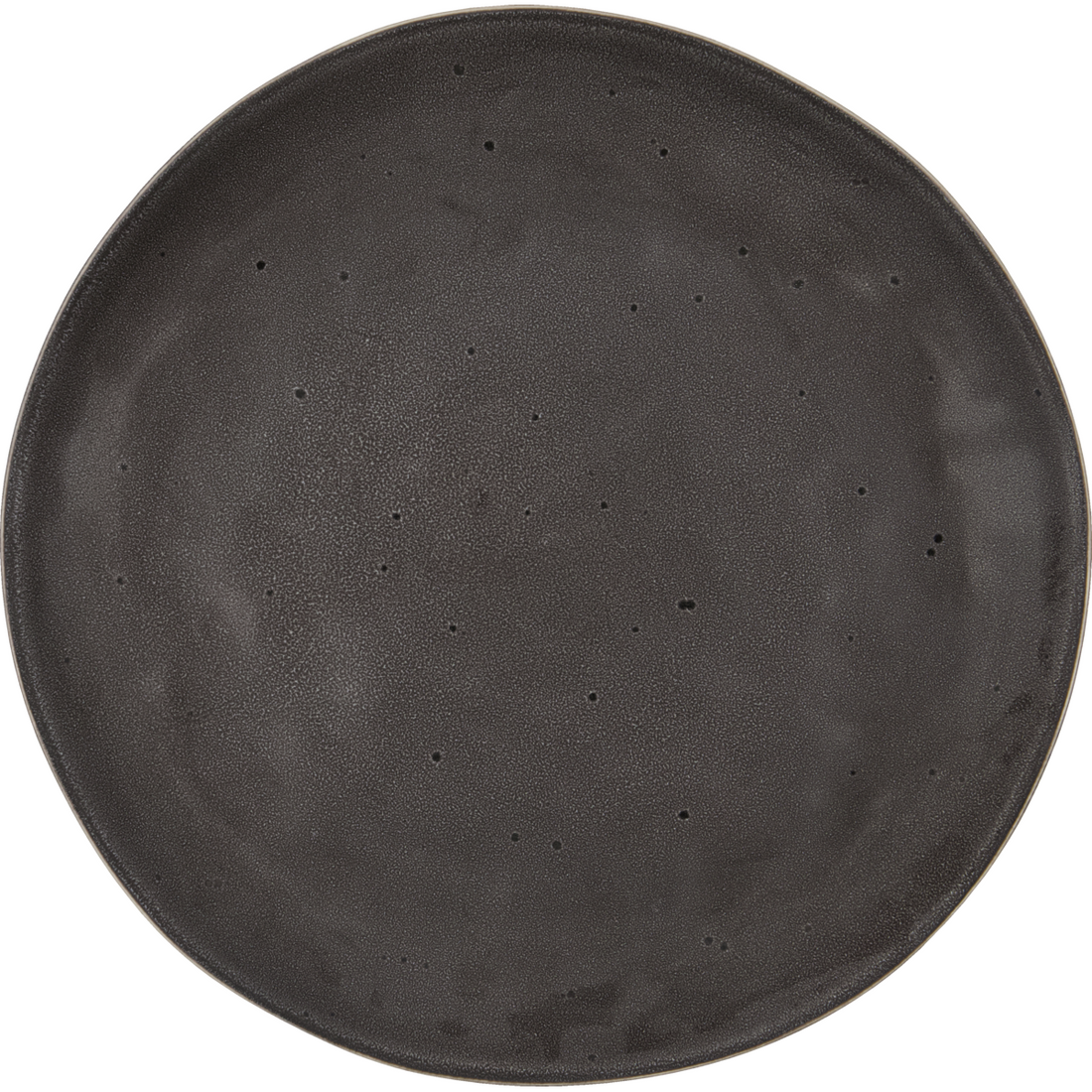 House Doctor - Dinner Plate, Rustic, Dark Gray - H: 2.5 cm, DIA: 27.5 cm