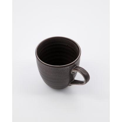 House Doctor - mugs, rustic, dark gray - h: 9 cm, dia: 9 cm