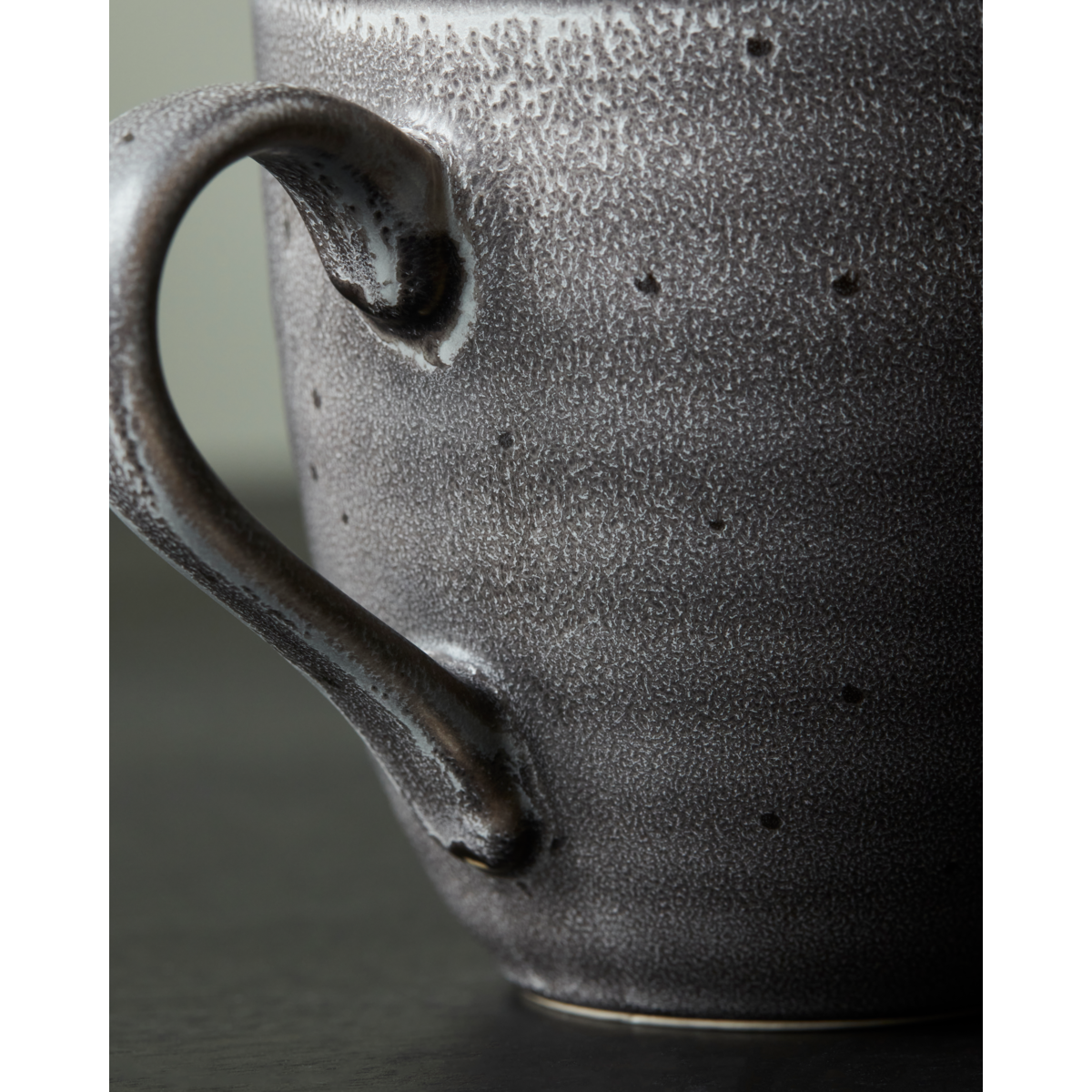 House Doctor - mugs, rustic, dark gray - h: 9 cm, dia: 9 cm