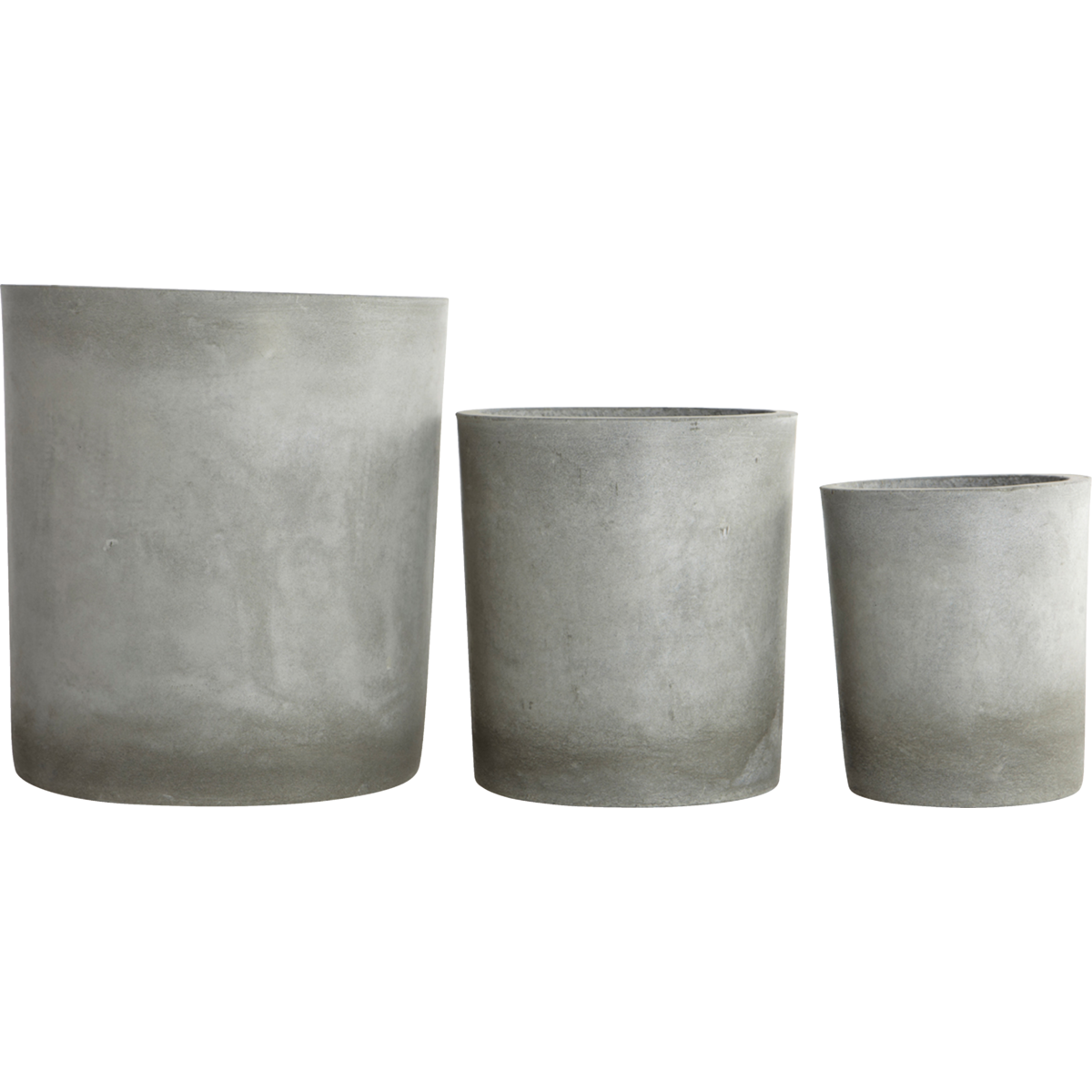 House Doctor herb pot, ave, light gray-s:, h: 22 cm, dia: 18.5 cm, m :, h: 27 cm, dia: 24 cm, l :, h: