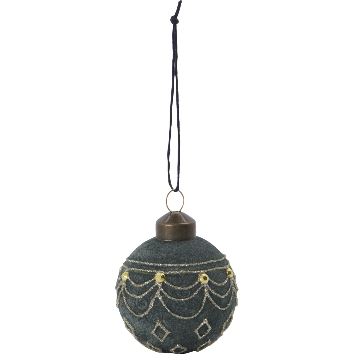 Christmas decorations, HD velor, dusty green