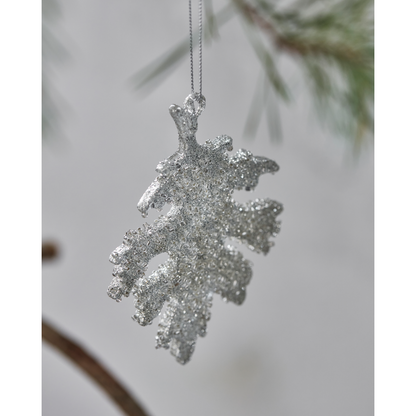 Christmas decorations, hdgliz, silver with glitter