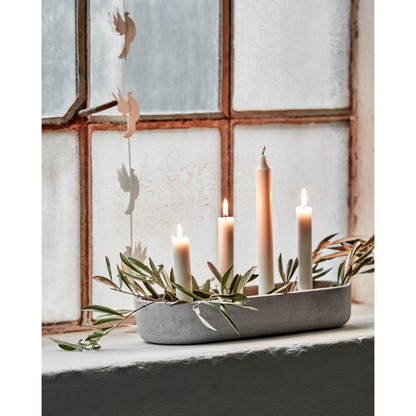 House Doctor Candlestick, Marb, Gray