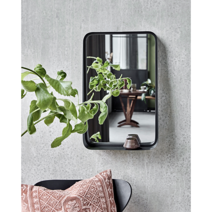 Mirror with frame, hdpejo, black antique