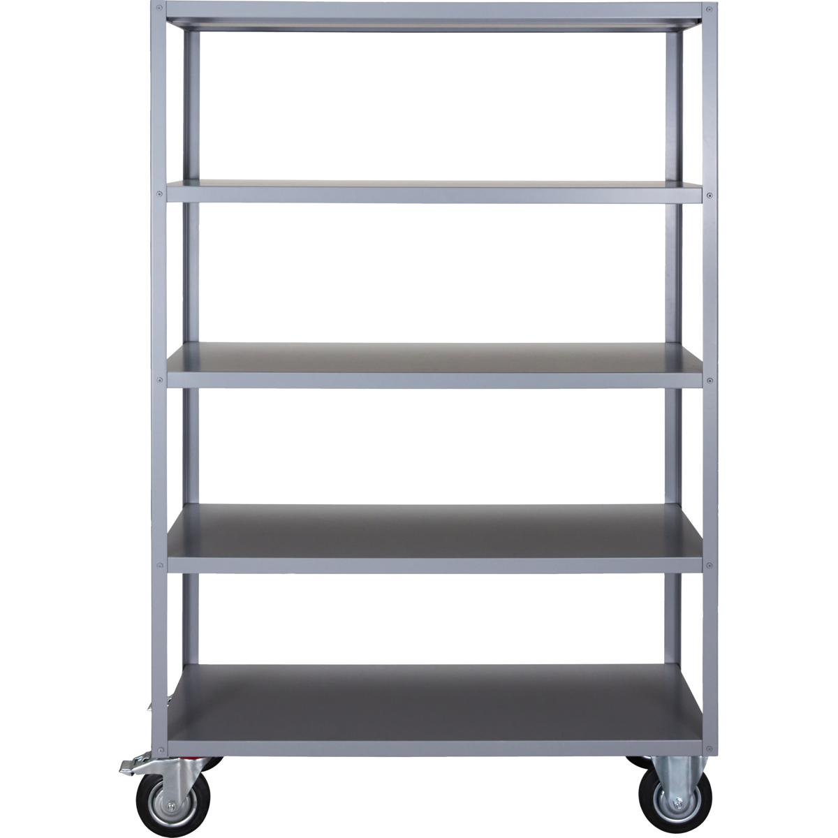 Shelf with 4 wheels, hdtrolley, gray