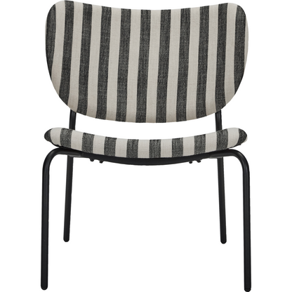 Lounge chair, hdlonga, black/raw white