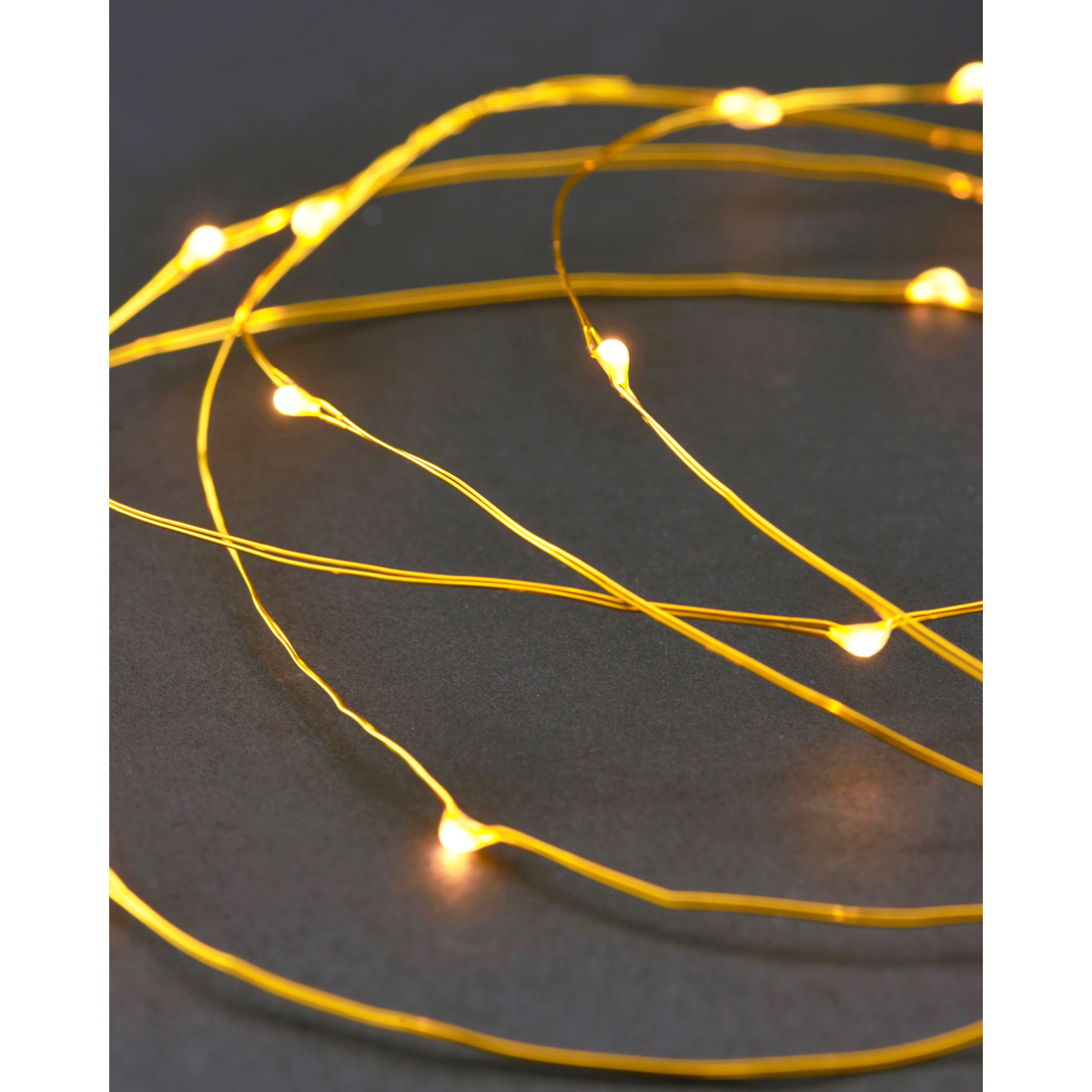 House Doctor - light chain, 10 m, brass - l: 1000 cm