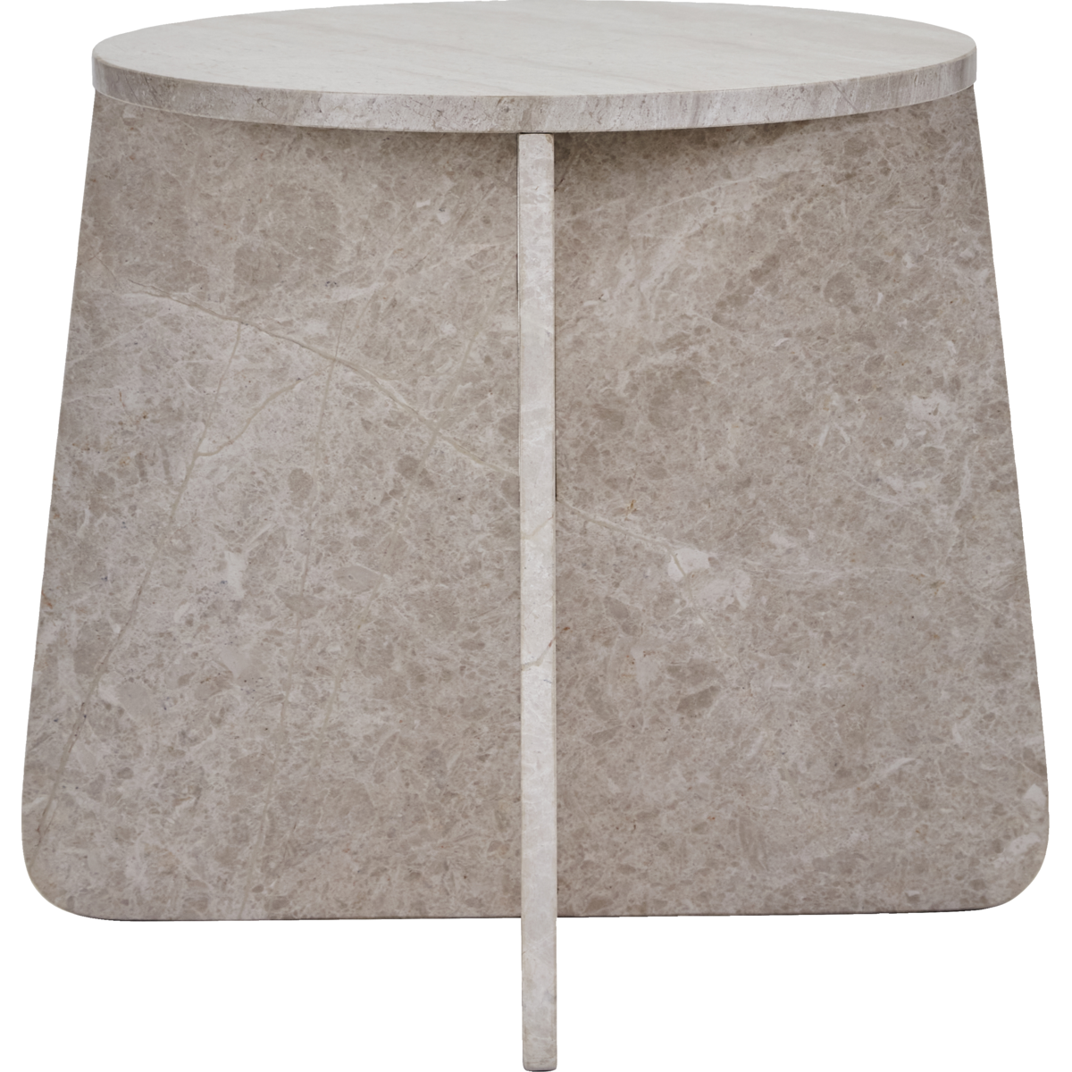 Side table, hdmarb, beige