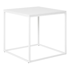 Vita Corner Table - Corner table, white, white frame 45x45x45 cm