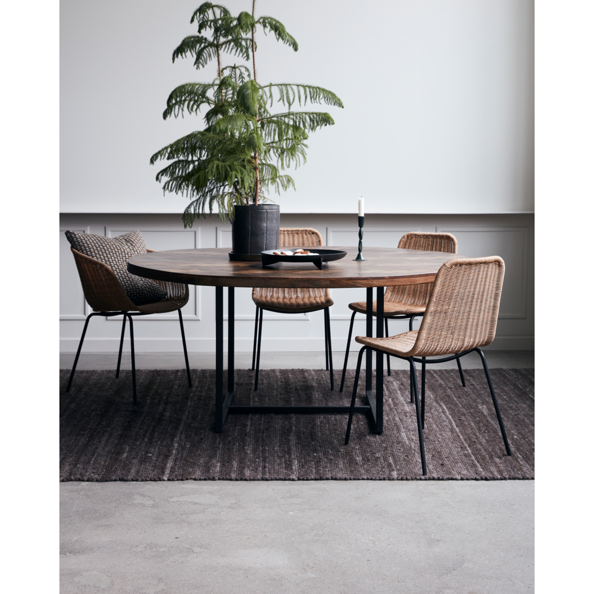 Dining table, hdkant, nature