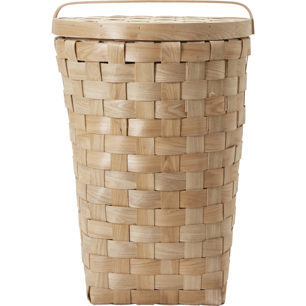 Basket with lid, hdedition, natural