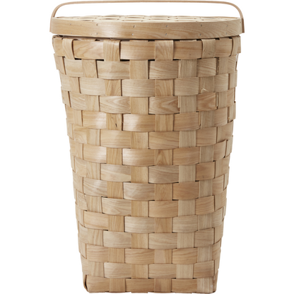 Basket with lid, hdedition, natural