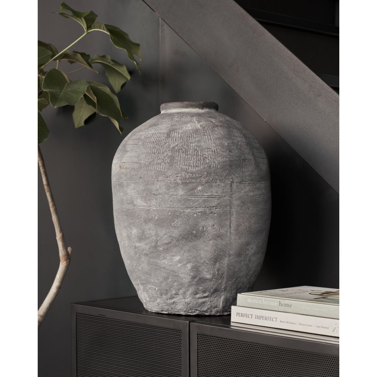 House Doctor - Vase, Rustic, Concrete - H: 47 cm, DIA: 37 cm