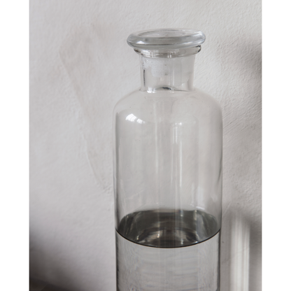 House Doctor bottle with lid, pharma, clear-h: 32 cm, dia: 9 cm