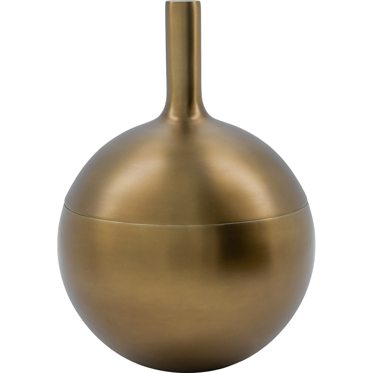 Ice bucket, hdbaar, antique brass finish