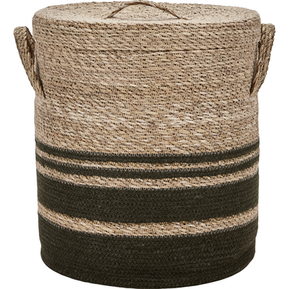 Basket with lid, hdlaundry, army