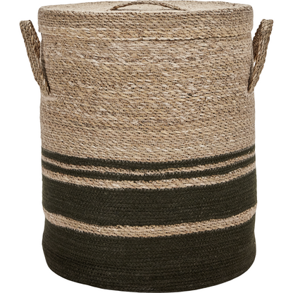 Basket with lid, hdlaundry, army