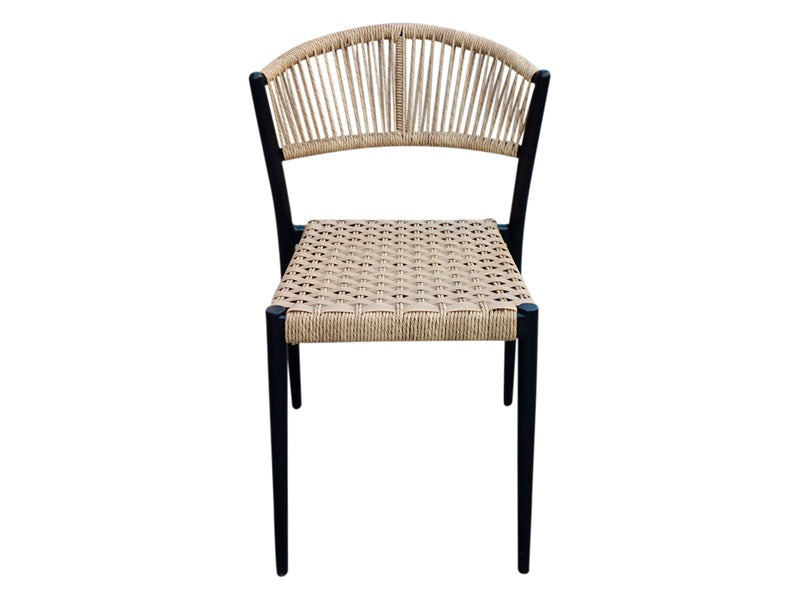 Astrid braid chair, black