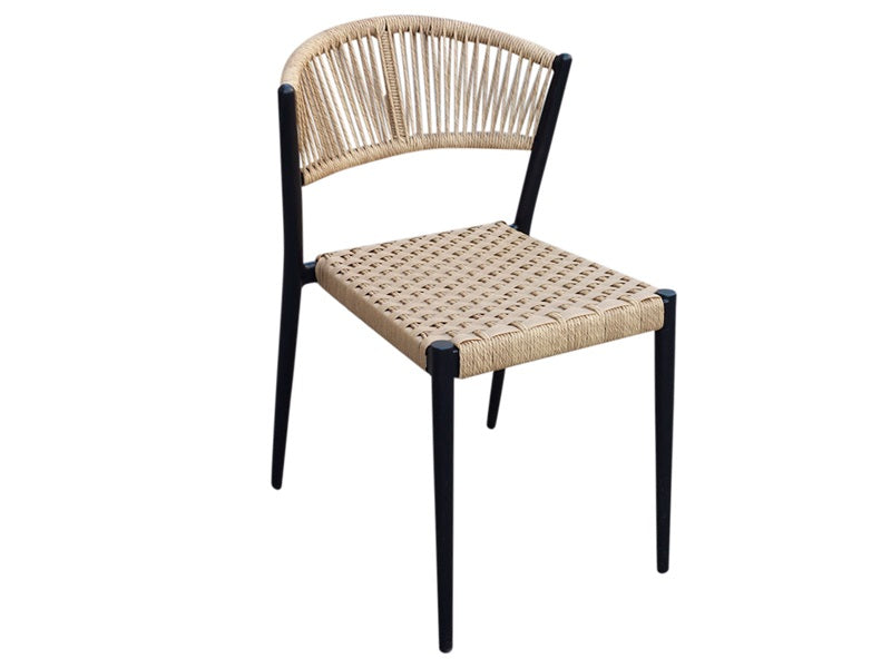 Astrid braid chair, black