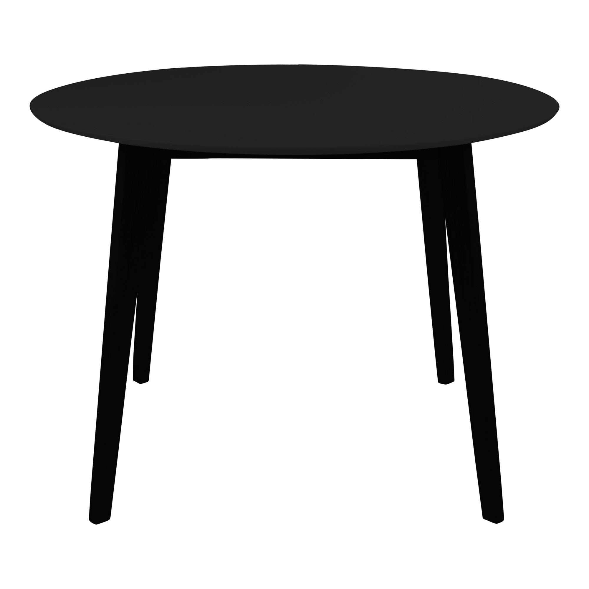 Vojens Dining Table - Dining Table, Black Ø105x75 cm