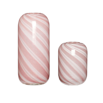 Hübsch Candy Vases Pink (set of 2)