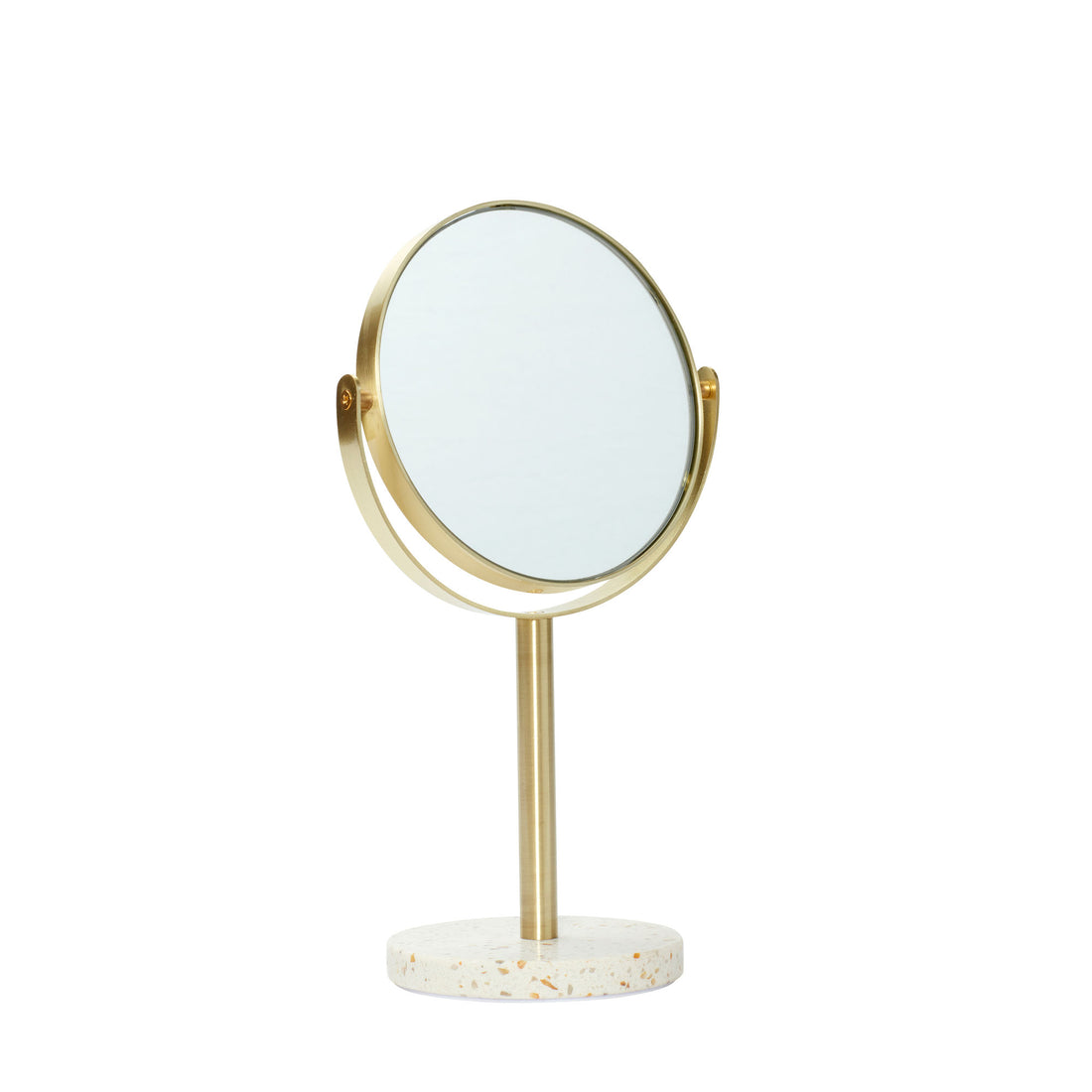 Hübsch Pamper Table Mirror Brass Color/Terrazzo