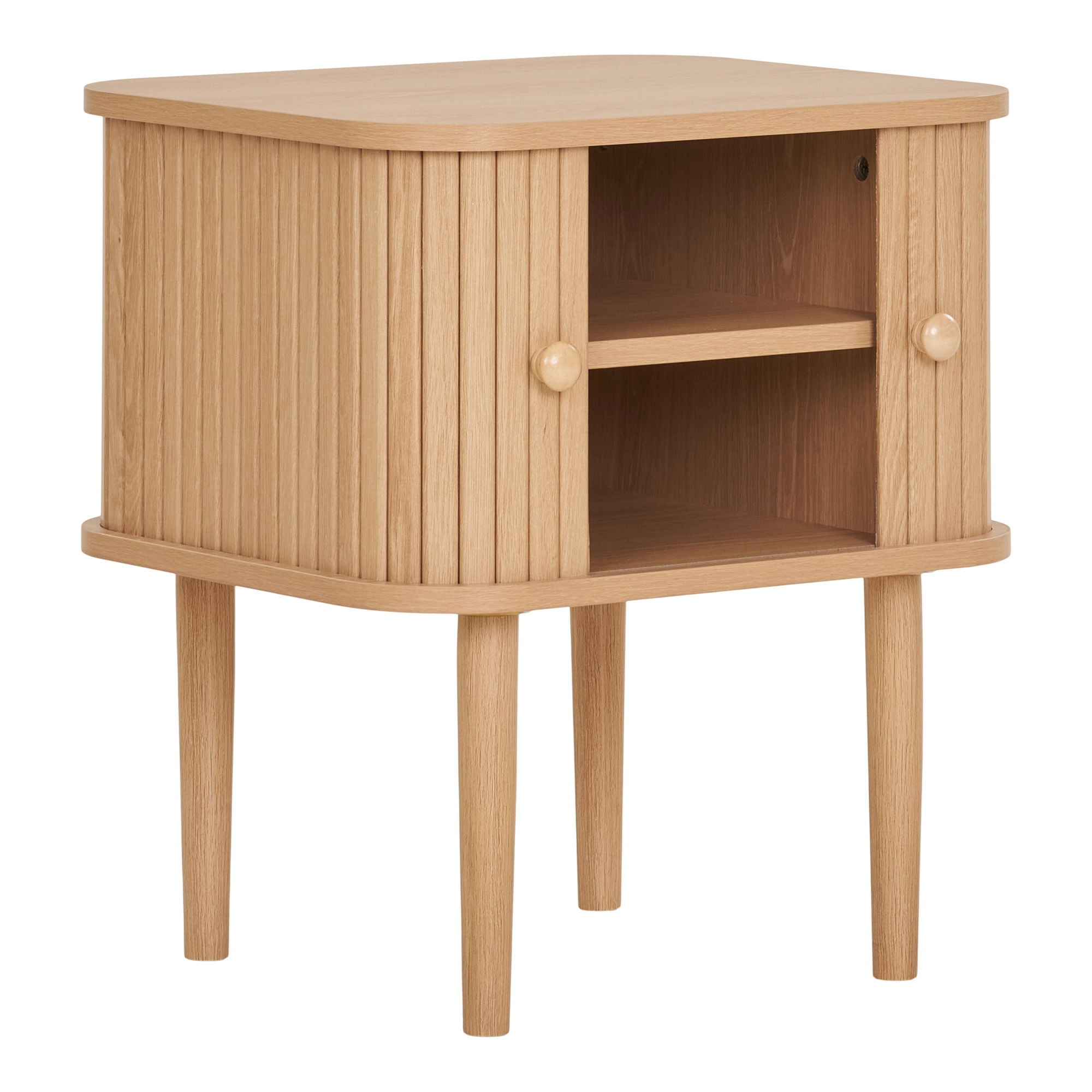 Corner table, 2 doors, nature&lt;br&gt;45x40x50.5 cm