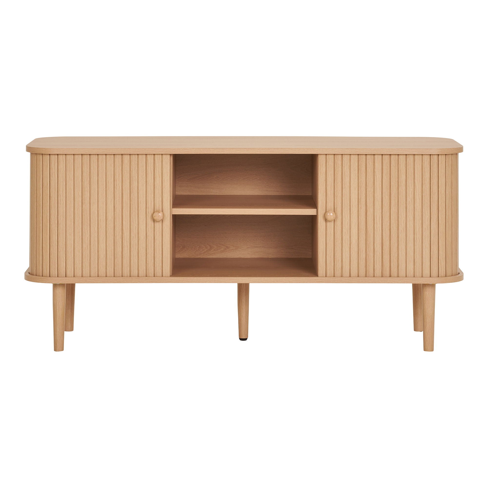 TV bench, 2 doors, nature&lt;br&gt;113x40x52 cm