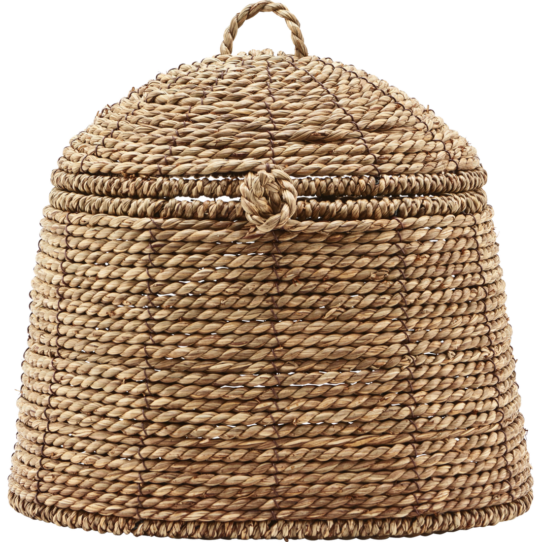 Basket with lid, hdrama, natural