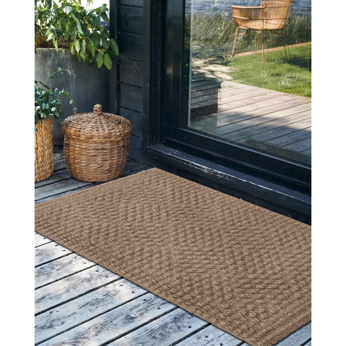 House Doctor - Door Mat, Clean, Natural - L: 130 cm, W: 85 cm