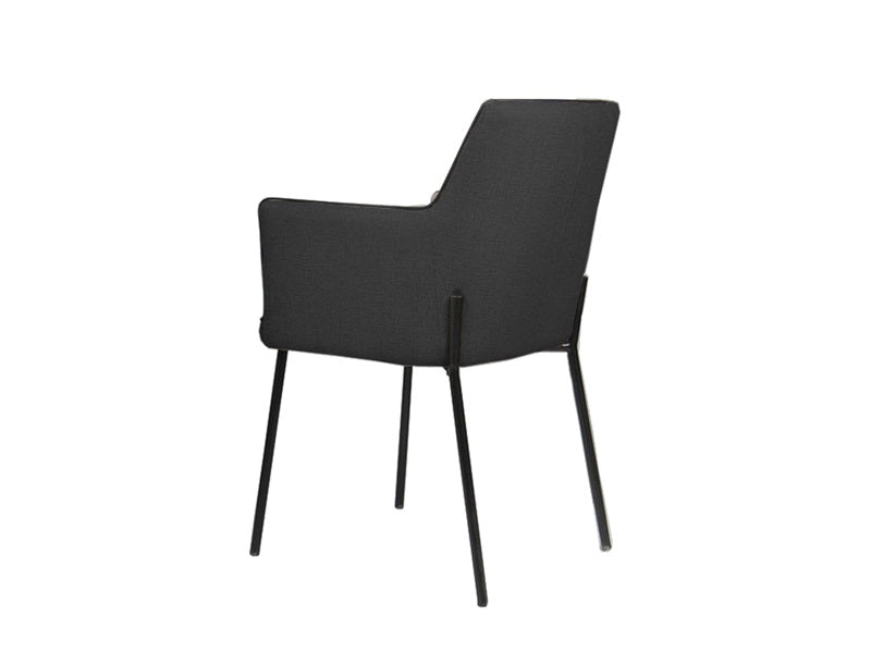 Gefion dining table chair, dark gray