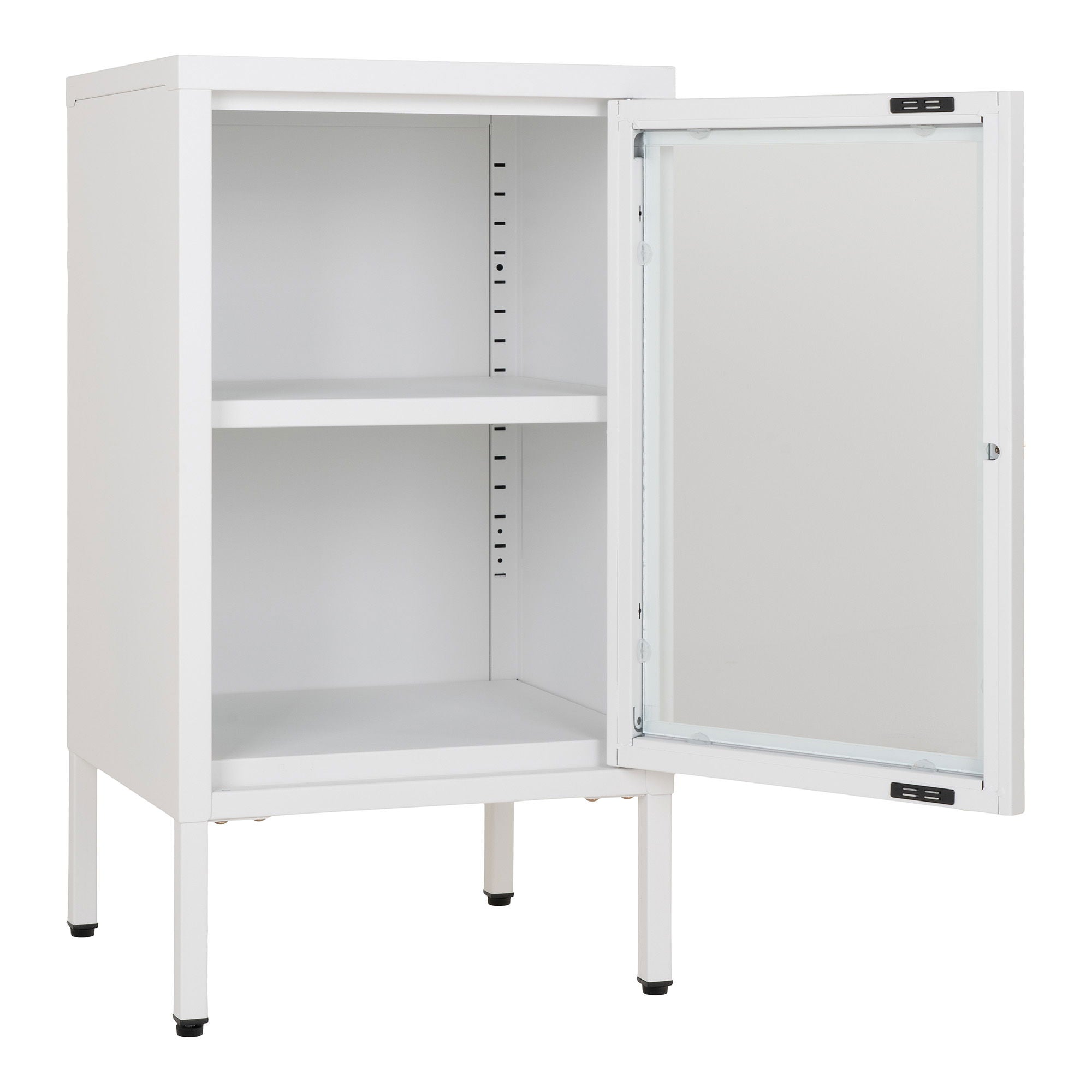 Dalby cabinet - cabinet, white with glass door