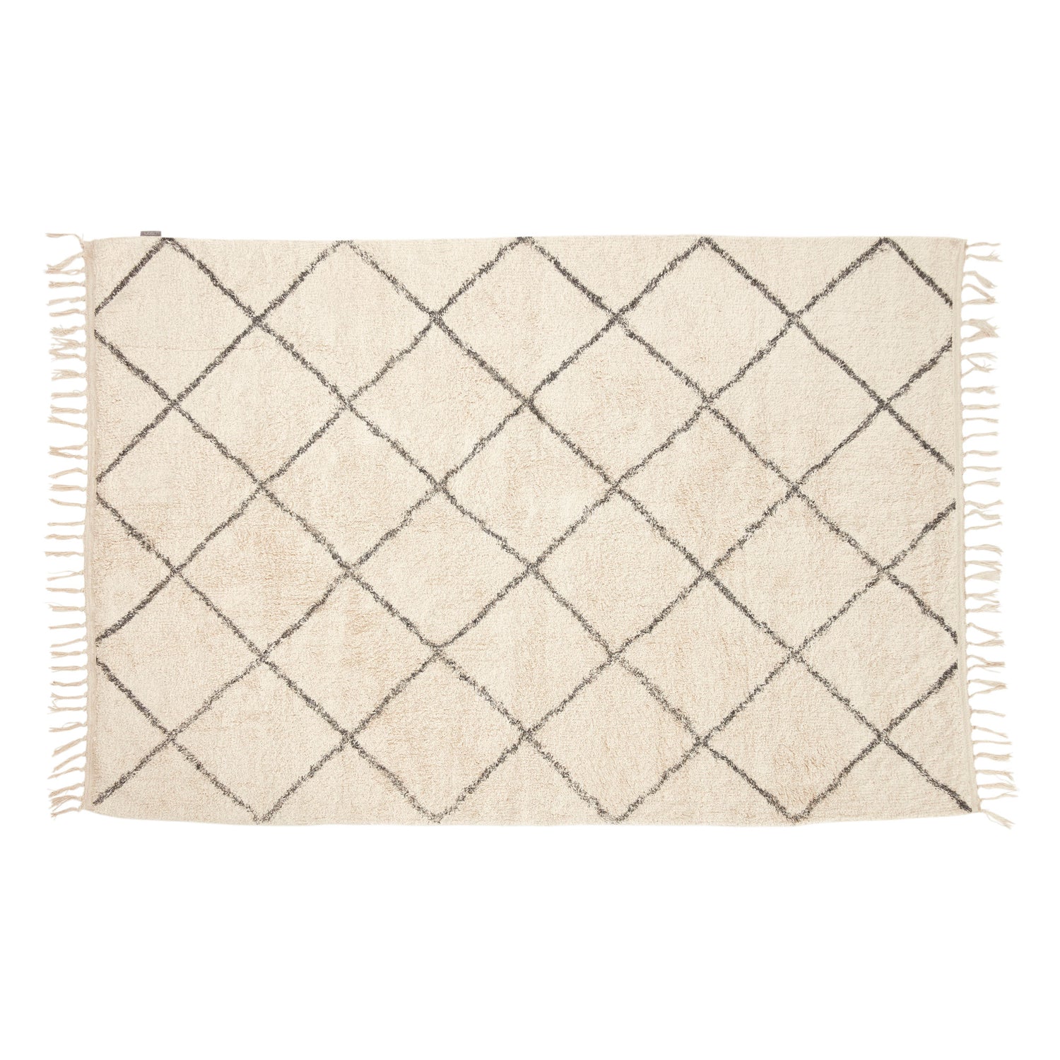 Hübsch Rhomb blanket Large Off White