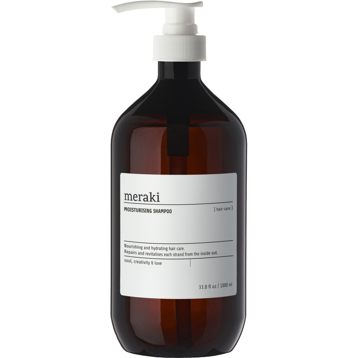 Moisturising shampoo, brown