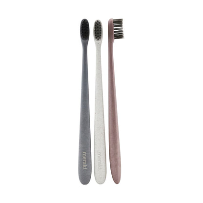 Toothbrush, gray/white/burgundy