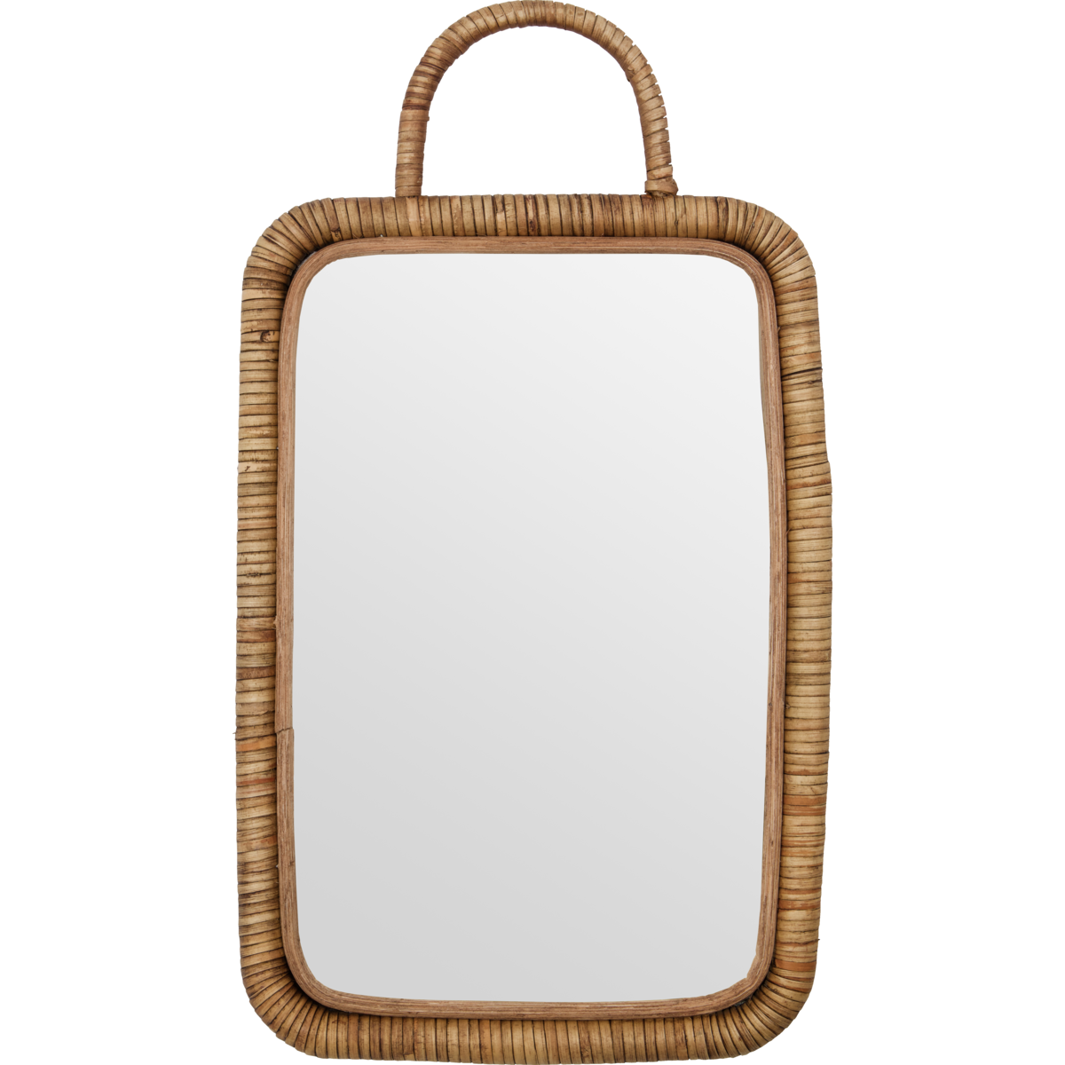 Mirror with frame, mkbaki, natural