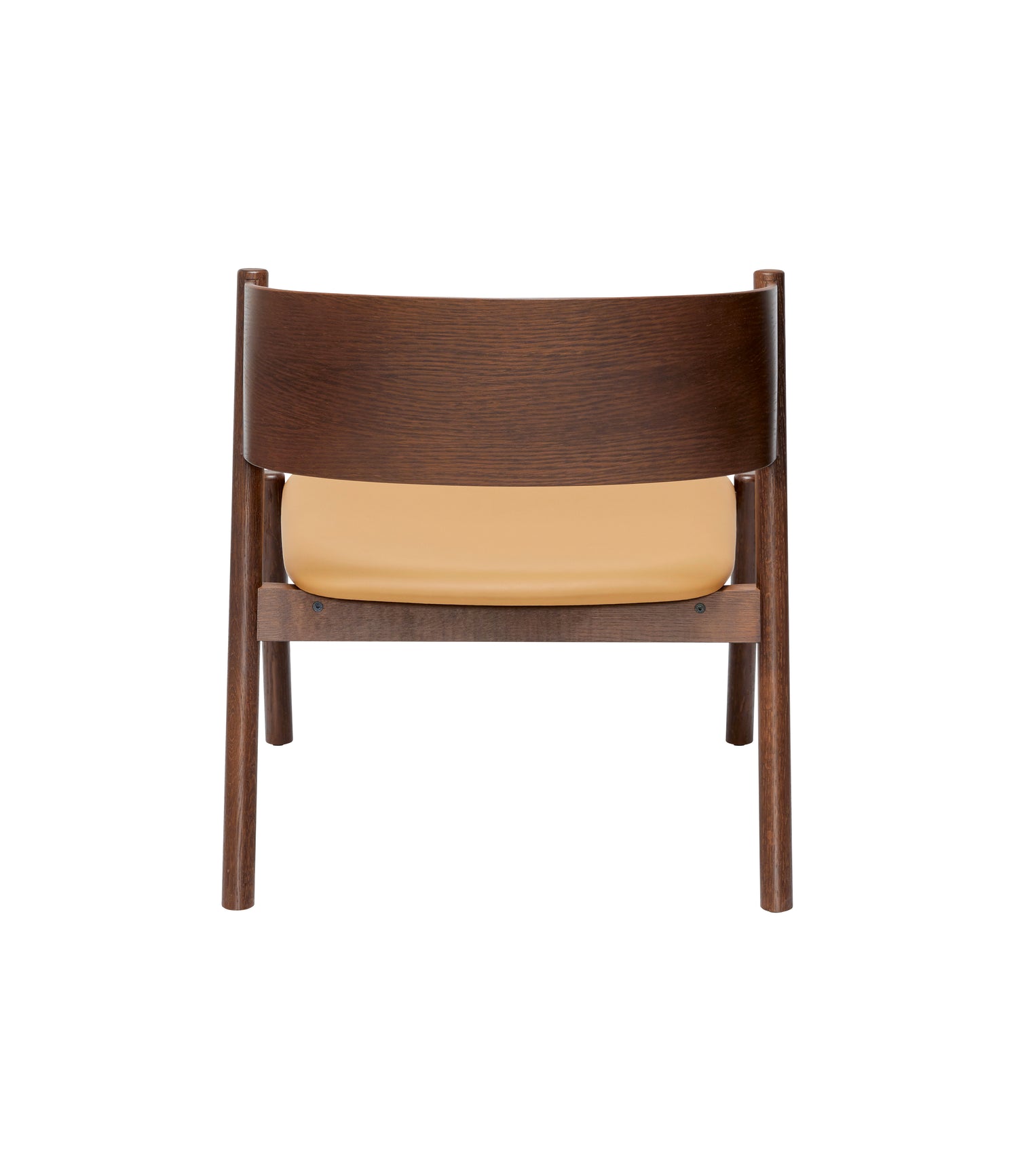 Hübsch oblique lounge chair seat dark brown