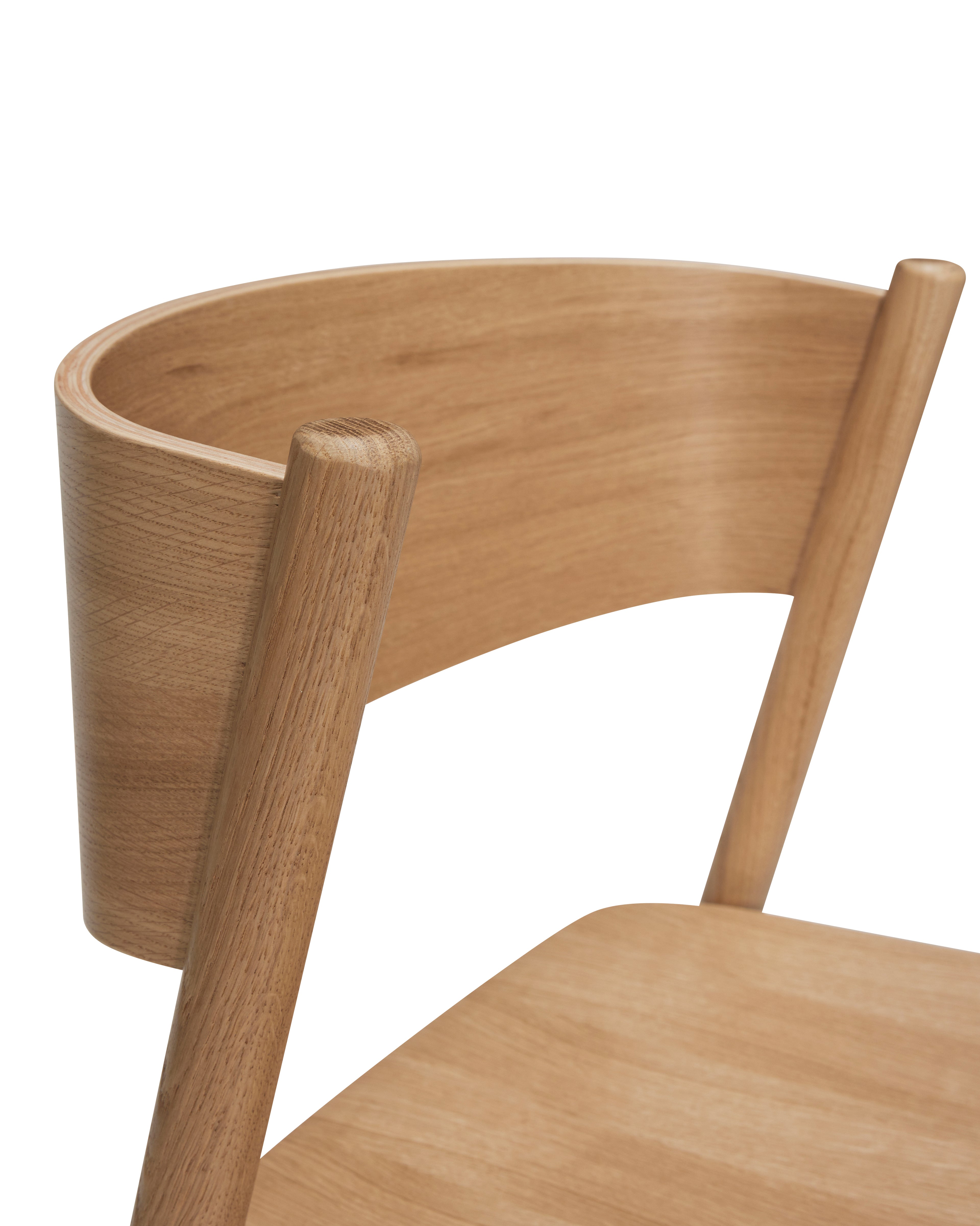 Hübsch oblique bar stool nature