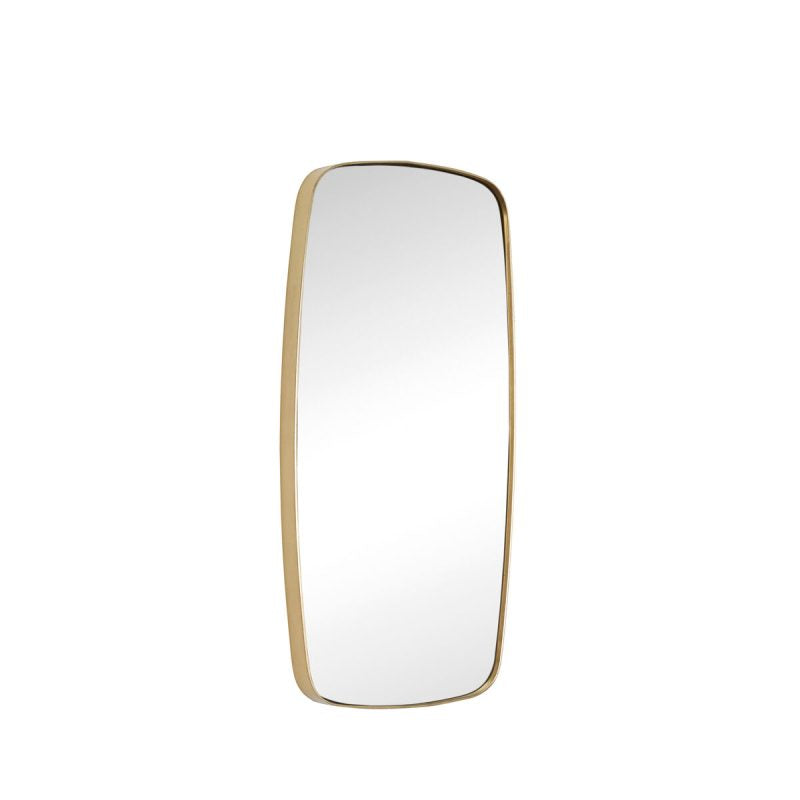 Hübsch - wall mirror w/brass frame, square - 29x2xh59cm