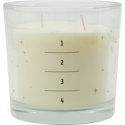 Scented Candle, Advent, Anjou Pear, White